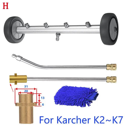 Undercarriage Cleaner Water Broom Car Chassis Wash For Karcher/Parkside/Black Decker Wash The Bottom Of The Car Washer Nozzles