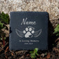 Personalized Dog Memorial Garden Stone Pet Loss Gifts Pet Keepsake Dog Sympathy Gift Pawprint Memorial Stone