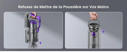 Honiture S14 Cordless Vacuum Cleaner 450W 38000PA Handheld Removable Battery Wireless smart Home Appliance 50 mins