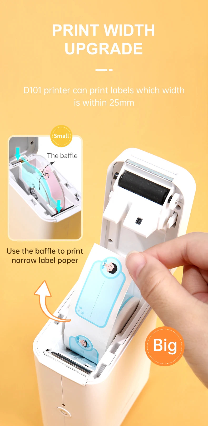 Niimbot D110 D11H 300dpi Bluetooth Label Printer Compact Wireless&Feature-Rich for Labeling Excellence Mobile Phone Durabiility