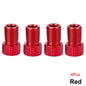 4Pcs Presta Valve Adapter - Convert Presta to Schrader - French/UK to US - Inflate Tire Using Standard Pump or Air Compressor