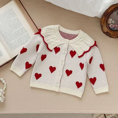 2025 New Autumn Toddler Baby Girl Clothes Set 0-3Yrs Infant Baby Girls Clothing Suit Long Sleeved Cardigan Sweater+PP Shorts