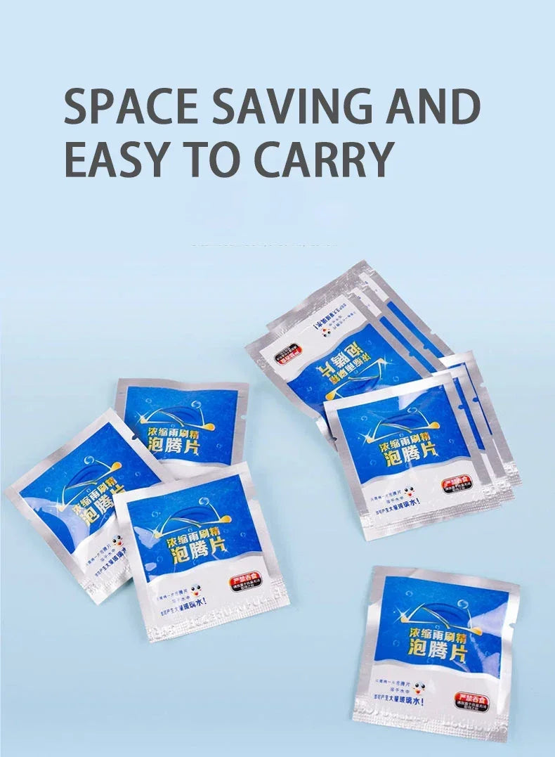 Car Windshield Cleaning Effervescent Multifunctional Glass Water Tablets Solid Cleaner Windshield Spray Car Wash Accessories
