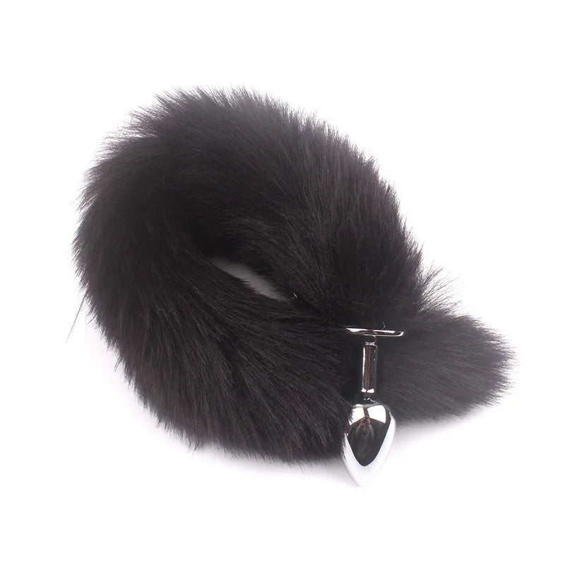 Cheap Anal Plug Metal Sexy Foxtail Anal Plug Role-play Sex Toy Male and Female Anal Plug Adult Game Couple Toys Sex Toys