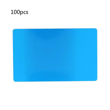 100 Pack Thick 0.18mm Business Cards Blanks Colored Finish Aluminum Metal Cards