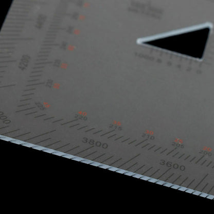 5x5'' Military MGRS Coordinate Scale Map Reading and Land Navigation Topographical Map Scale Protractor 3 Kinds of Scale