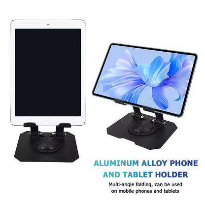 360° Rotatable Tablet Stand Adjustable Foldable Desktop Stand Holder Compatible For 4.7-12 Inch Ipad Pro/Air/Min Laptop Tablet