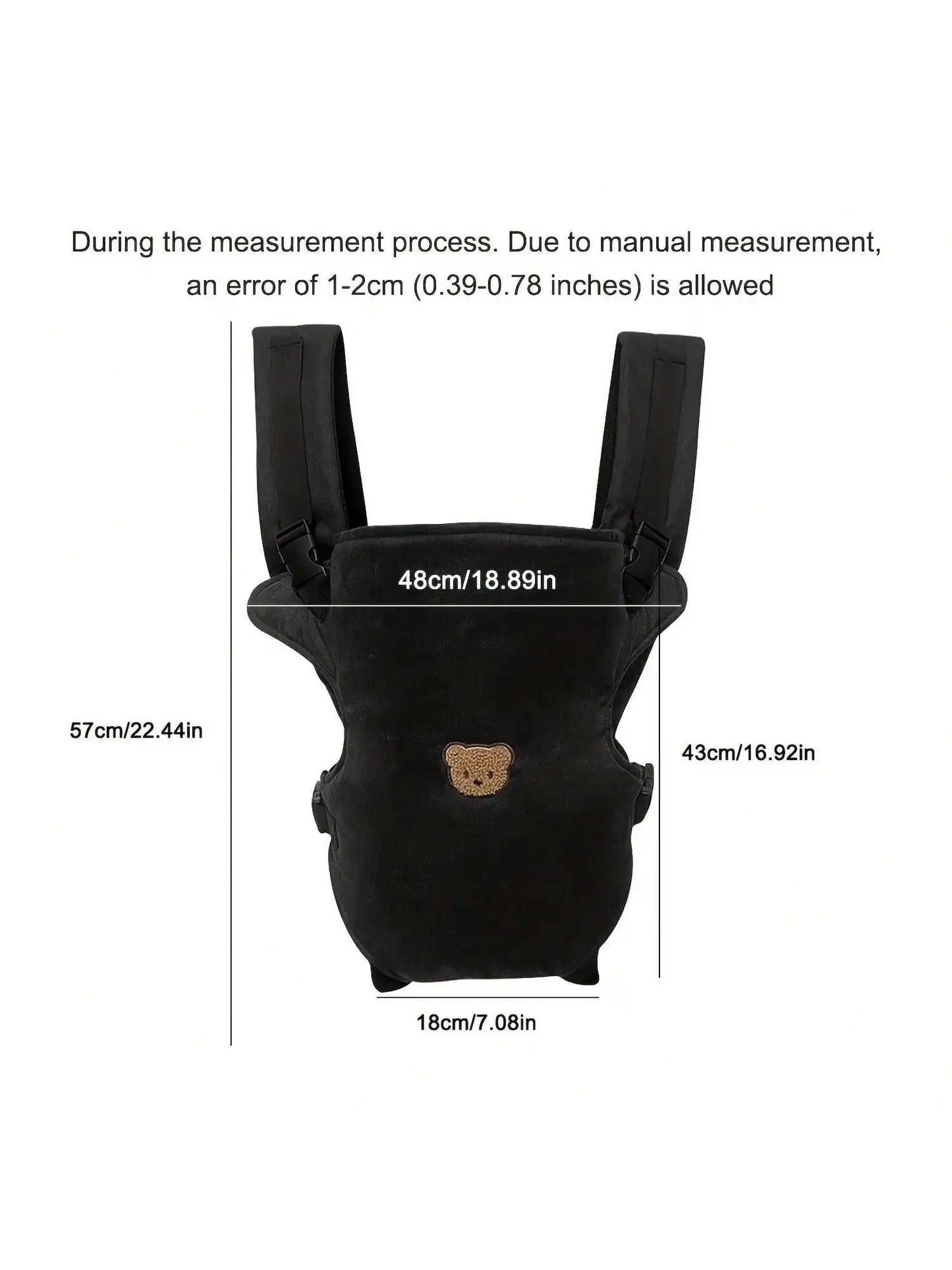 1-Piece Ergonomic Multifunctional Baby Carrier - 4-in-1 Portable Baby Travel Gear, with Adjustable and Comfortable Front and Back Straps, the Perfect Baby Shower Gift for Your Baby.