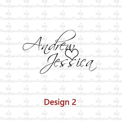 Personalized Two Name Necklaces With Heart Stainless Steel Custom Letter Couple Necklace Choker  Stainless Steel Wedding Gift