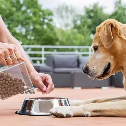 Steel Pet Dog Bowl Feeder Skidproof Anti-ant Food Water Drink Dishes Feeder Dog Bowls Food Accessories Pet Supplies
