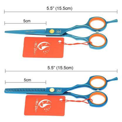 Meisha 5.5 inch Professional Hair Cutting Thinning Styling Tool Japan 440c Hairdressing Scissors Set Hair Salon Shears A0027A