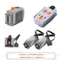 MOC Power Functions M/L/XL Motor Battery Box IR Remote Receiver for RC Car Robot Model Building Blocks Technical Modified Parts