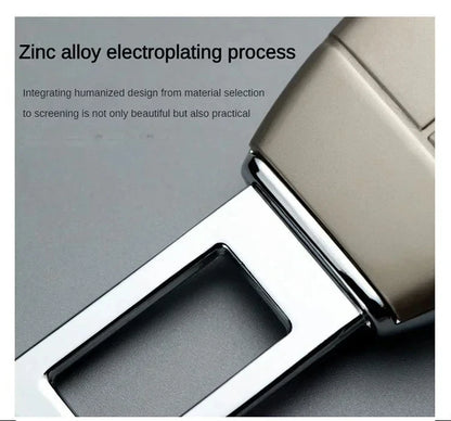1/2/4 Pieces Car Seat Belt Clip Extender Alloy Seatbelt Lock Buckle Plug Auto Fastener Converter Clip Safety Belt Decoration
