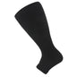 1Pair 2XL-7XL Plus Size Compression Socks Open Toe Compression Women& Men 15-20mmHg Wide Calf Knee High Toeless Compression Sock
