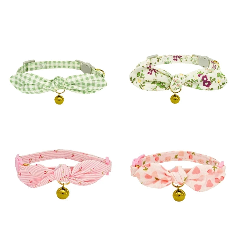 G92C Comfortable Heart Pet Collar Stylish For Comfortable Wear Stylish Flower