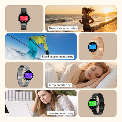 Blackview X30 Smartwatch, 1.26" TFT screen,320mAh,Bluetooth Phone Calling,Sleep Monitoring,Sport watch,Women's Watches,Fashion