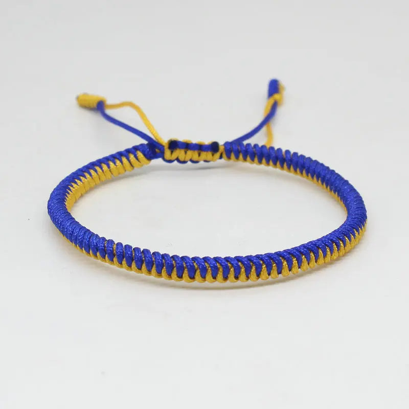 Tibetan Buddhist Bracelet Lucky Handmade Braided Adjustable King Kong Knot Red Thread Charm Bracelets for Women Men Couple Lover