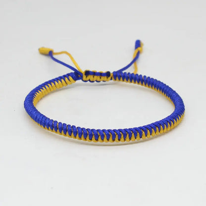 Tibetan Buddhist Bracelet Lucky Handmade Braided Adjustable King Kong Knot Red Thread Charm Bracelets for Women Men Couple Lover