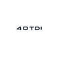 Car Letter Logo Sticker for A5 suitable for tail bumper and trunk emblem applicable to 2.0 3.0 40TDI 35 40 45TFSI models