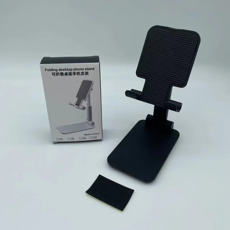 Adjustable Phone & Tablet Stand for Bed and Desk – Foldable, Portable, Height-Adjustable Holder for Watching Videos, Live Stream