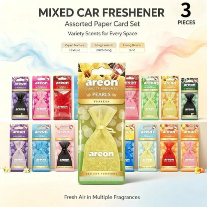 Areon Pearls Mesh Pouch Air Freshener Mixed Scent Bead‑Filled Hanging Fragrance Sachet 10‑40 Pcs