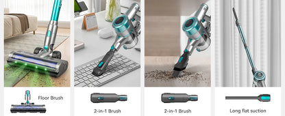 Wireless Vacuum Cleaner, Upgraded Version of Household Green Light Anti Entanglement Floor Brush, Automatic Dust Sensing, Suitable for Hardwood Floors, Carpets, Tiles, Suitable for Hardwood Floors, Carpets, Tiles