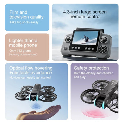 Xiaomi D2 Drone 8K Aerial HD Intelligent Avoiding Obstacle with Larger Screen Remote Control Folding Brushless Power GPS Drone