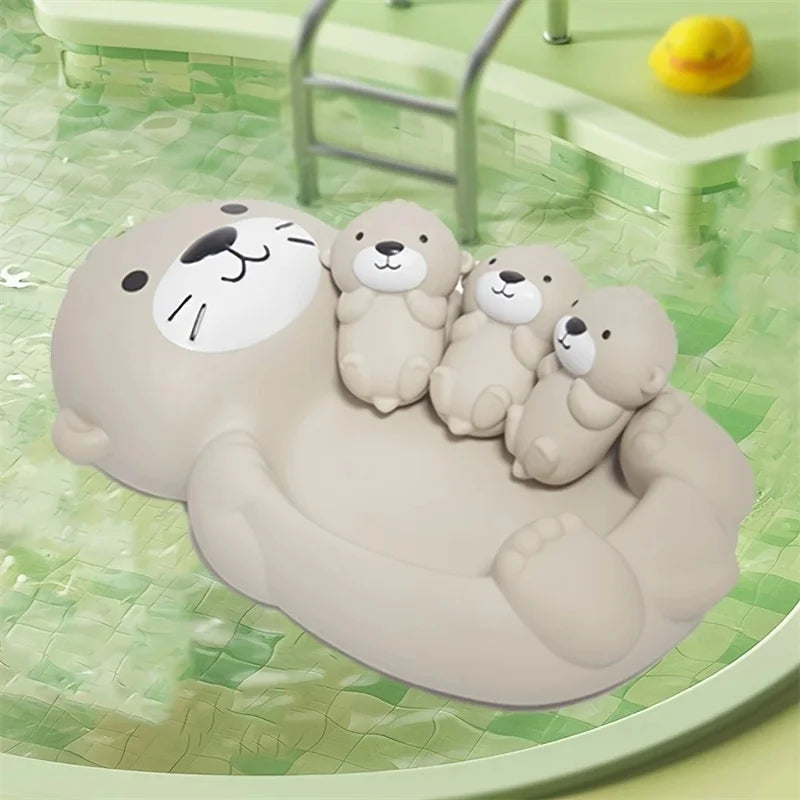 Children's Bathroom Floating Animal Otter Sealed Floating Water Toy Baby Bath Toys Swimming Pool Toy Comfort Toy Baby Bath Duck
