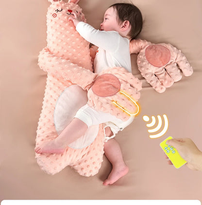 Baby Sleeping Pillow for Newborn Patting Doll with Soothing Palm Remote Control Electric Baby Hand Pillow Soothing Palm Patting