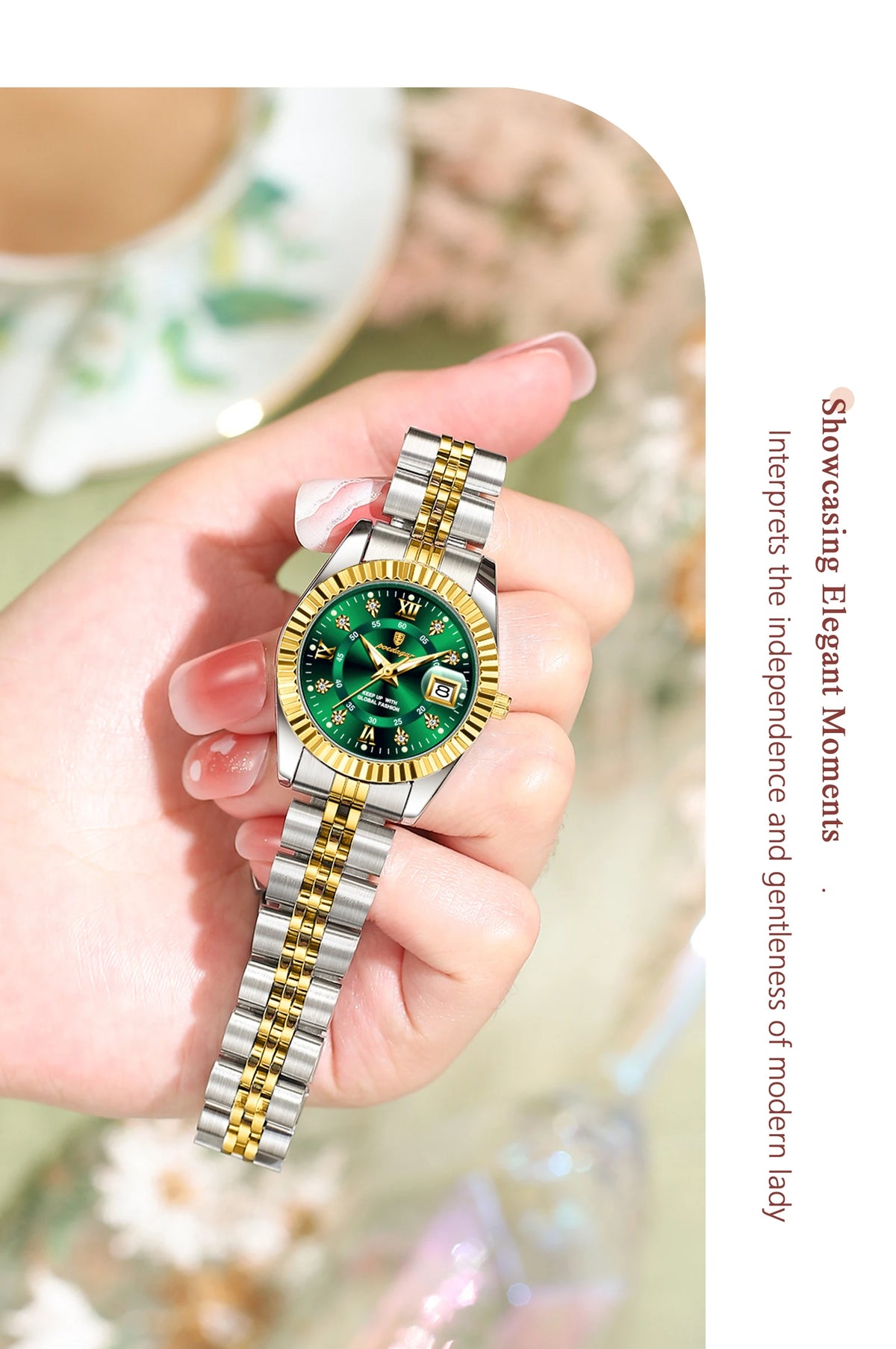 POEDAGAR Elegant Women's Watch Waterproof Luminous Date Fashion Ladies Wristwatch Stainless Steel Quartz Watches For Women Reloj
