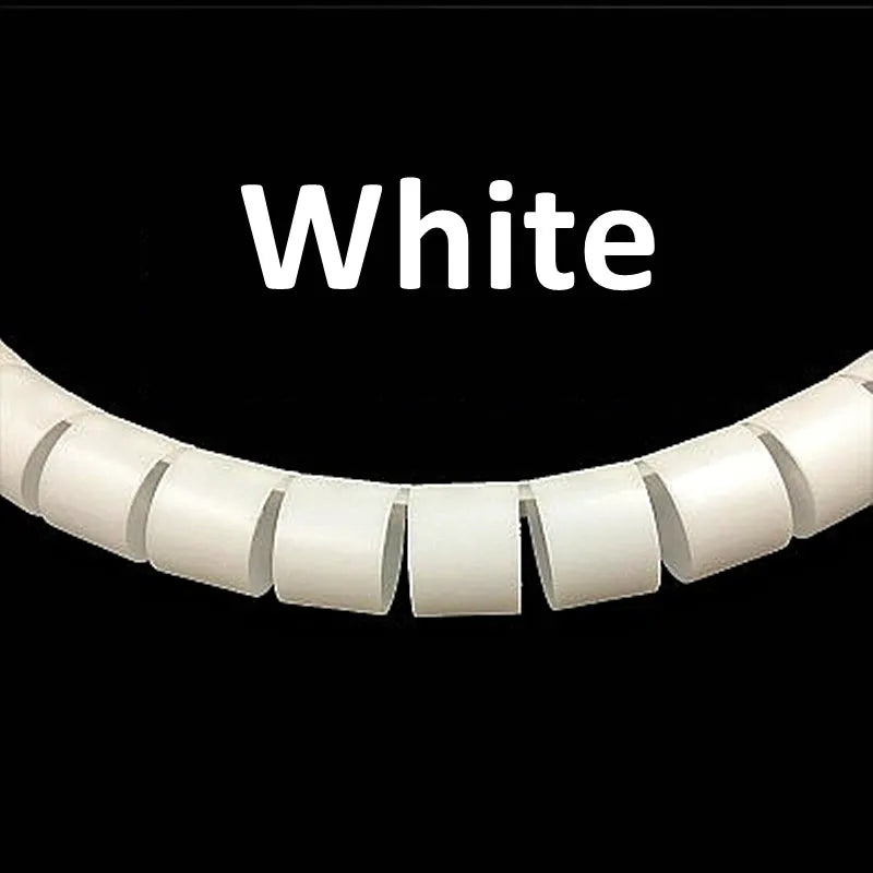1/3/5/10 Meter 8/12/16/22/28/32/42mm Line Flexible Spiral Cable Organizer Storage Pipe Cord Protector Management Cable PE Tube