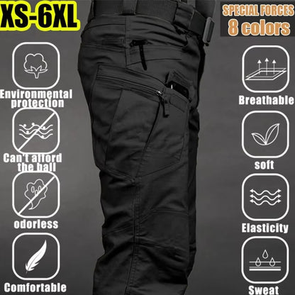 Tactical Cargo Pants Men Outdoor Waterproof SWAT Combat Military Camouflage Trousers Casual Multi Pocket Male Work Joggers