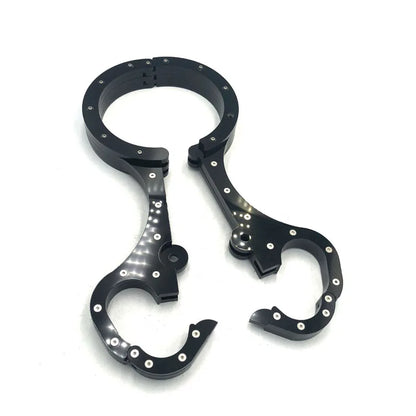 Neck Collar Handcuffs Crystal Flail BDSM Bondage Lock Hand Cuffs Sex Toys For Couples Women Wrist Restraints Adult Games Tools