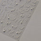 5D Black White Lace Atripe Nail Art Sticker High Quality Pearl Crystal Diamond Sticker Decorative For Nails DIY Manicure Design