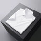 Men's Business Casual Solid Color Short Sleeve Shirt Summer Fashion No Ironing Comfortable Versatile Top for Men
