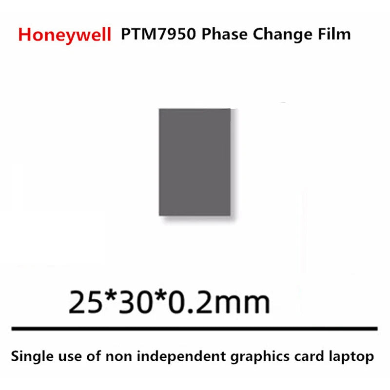 Honeywell PTM7950 Thermal Pad Phase Change Graphics Card CPU Notebook Computer Cooling Efficient Conductive Silicone Shim