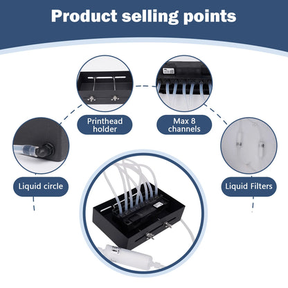 Printhead Cleaner Washer DTF Cleaning Machine Kit For Epson L1800 L805 I1600 I3200 4720 XP600 DX6 DX5 DX7 L3115 L360 Unclog