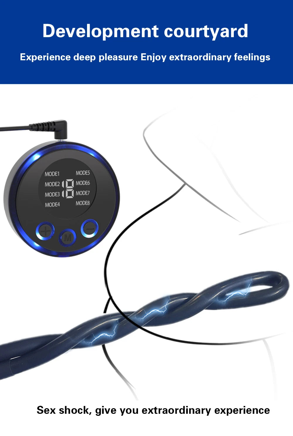 Electric Shock Metal Penis Ring Electric Penis Enlarger Massage Cock Ring Medical Themed Toys Stimulate Adult Sex Toys For Men