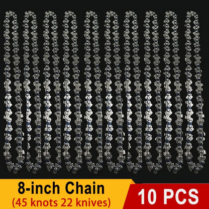 8 Inch Saw Bar 1/4"P Electric Saw 45 knots 22 knives Electric Chain Saw Guide Replacement Mini Steel Chainsaw Chains Garden Tool