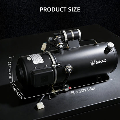 SIHAO 5KW 16.3KW Liquid Fuel Parking Heater Vehicle Auxiliary Heater Engine Startup Cabin Heating Windshield Anti-Frost Unit
