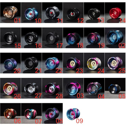 Fashion 10 Ball Bearing Metal Yoyo High Speed Unresponsive Yo Yo Toys Professional Alloy Aluminum Yoyo Ball 1A/3/5A