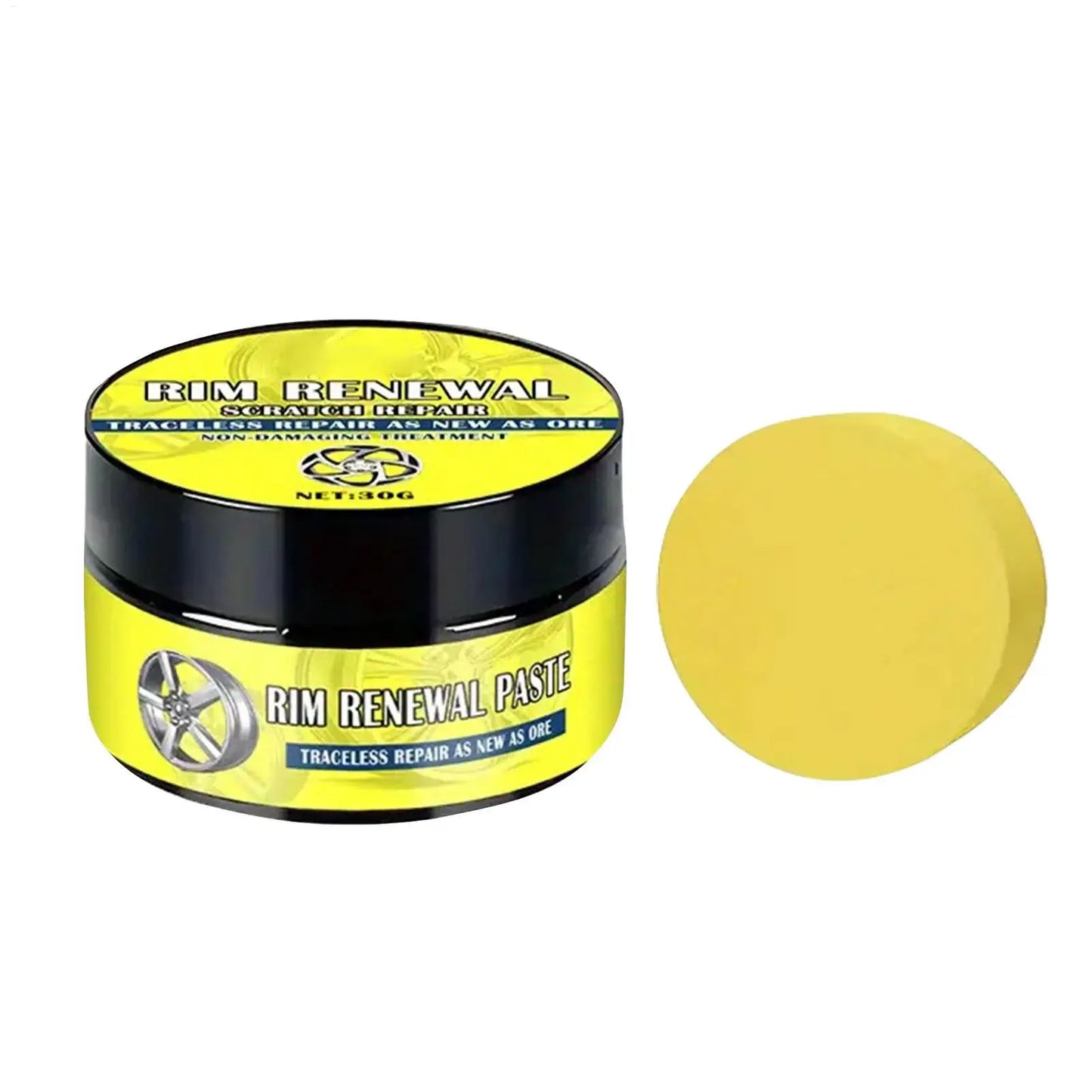 Car Alloy Wheel Rim Scratch Repair Paste Auto Wheel Scratch Remover Oxidation Polishing Paste Restore Gloss for Car SUV RV Truck