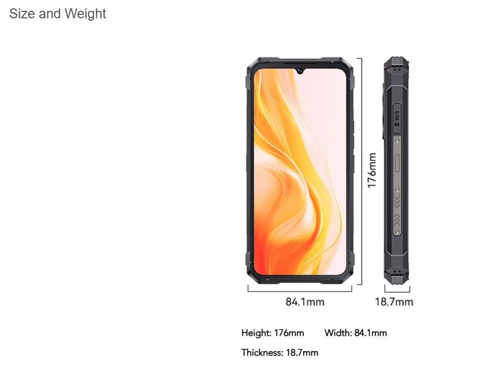 Cubot Rugged Smartphone 5G King Kong 11, Android 15, Up to 32GB RAM+256GB ROM, 108MP Camera, 10200mAh, Dual Screen, MTK7025, 6nm