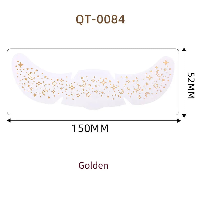 1pc Hot Stamping Freckles Makeup Sticker Metallic Radiation Golden Silver  Fake Freckles Temporary Tattoo Stickers Face Makeup
