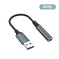 USB To 3.5MM Jack Audio Adapter USB to 3.5mm Headset/Microphone External Stereo Sound For PC Laptops USB to 3.5 Jack Adapter