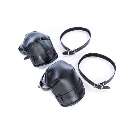 Leather Soft Padded Knee Elbow Pad Dog Paw Crawl Gloves Pup Toys Fetish BDSM Bondage Dog Slave Roleplay Sexy Costume Accessories