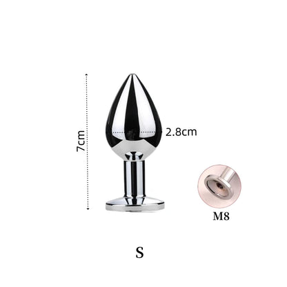 Sexy Multi Taile False Fox Tail with Separable Metal Butt Plug Anal Sex Toys for Couple BDSM Role Play Adult Products