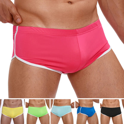 Sexy Running Elastic Sport Shorts Men's Summer Shorts Hot Pants Bar Nine Points Slim Fit Cotton Milk Silk Men's Fashion