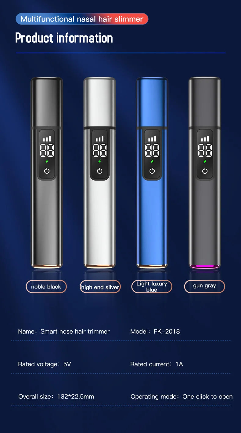Mijia Smart Electric Nose Hair Trimmer 3 Gear High Speed Motor Portable Shaver Nose Hair Clipper Trimmer For Men and Women