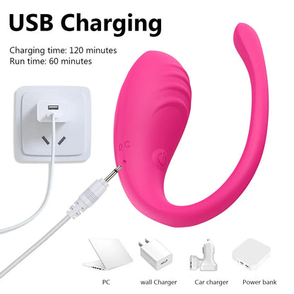 Wireless Bluetooth Dildo Vibrator Egg for Women APP Control Clitoris Stimulator Wearable G Spot Love Egg Adult Vibrating Sex Toy